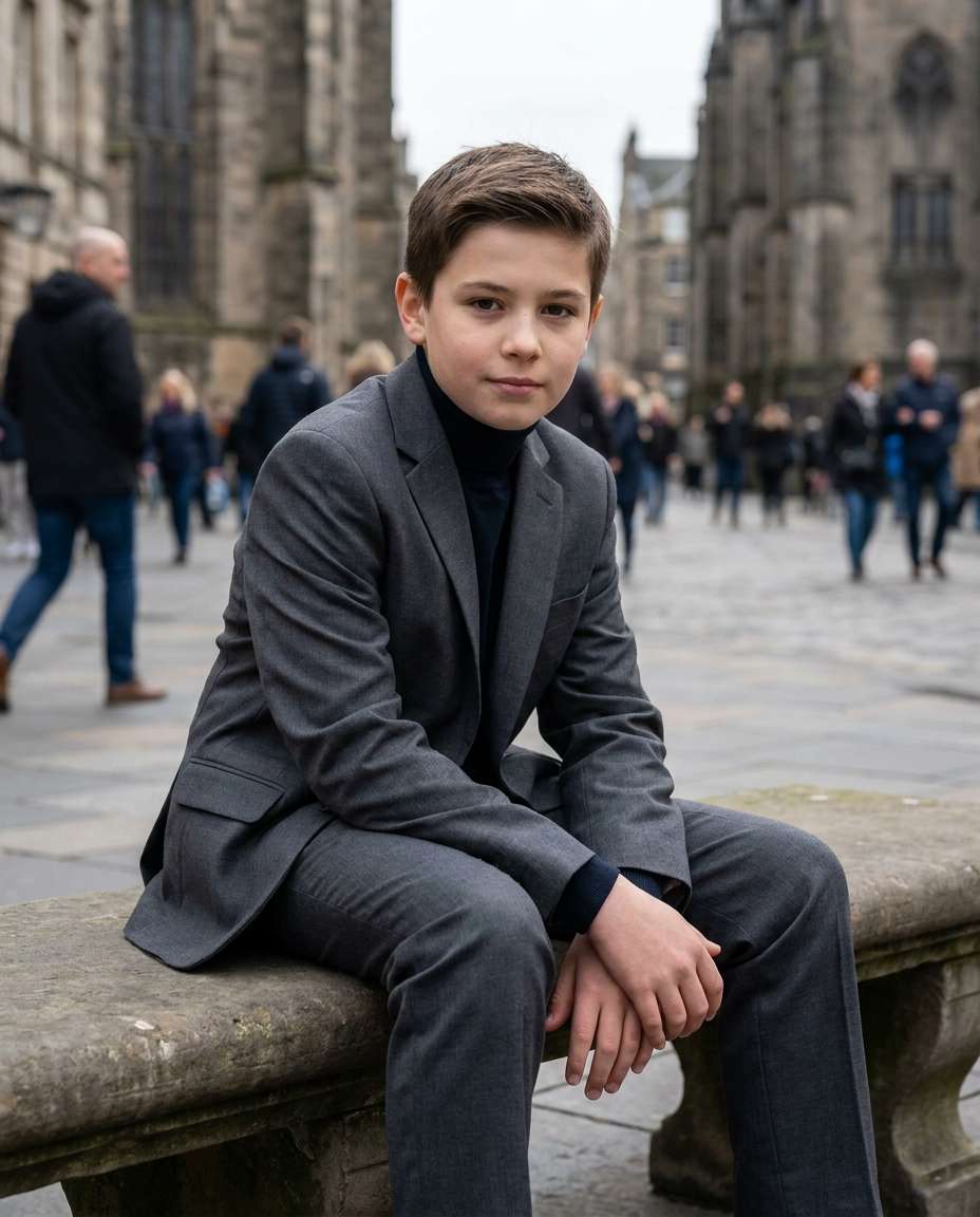 sitting suit comfort photo