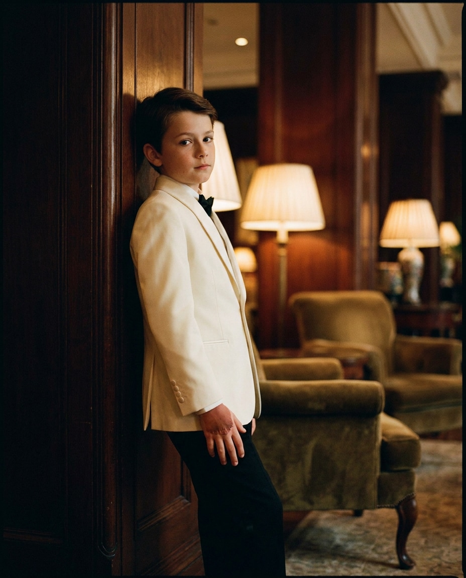 cinematic lobby portrait photo