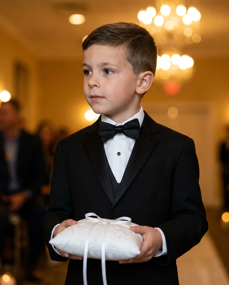 tuxedo ring bearer photo