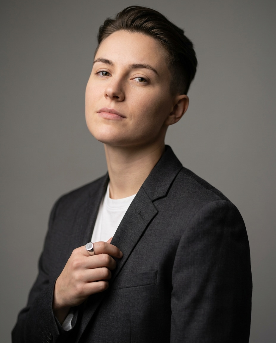tailored suit studio photo