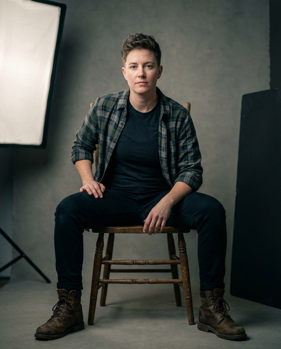widelegged chair pose photo