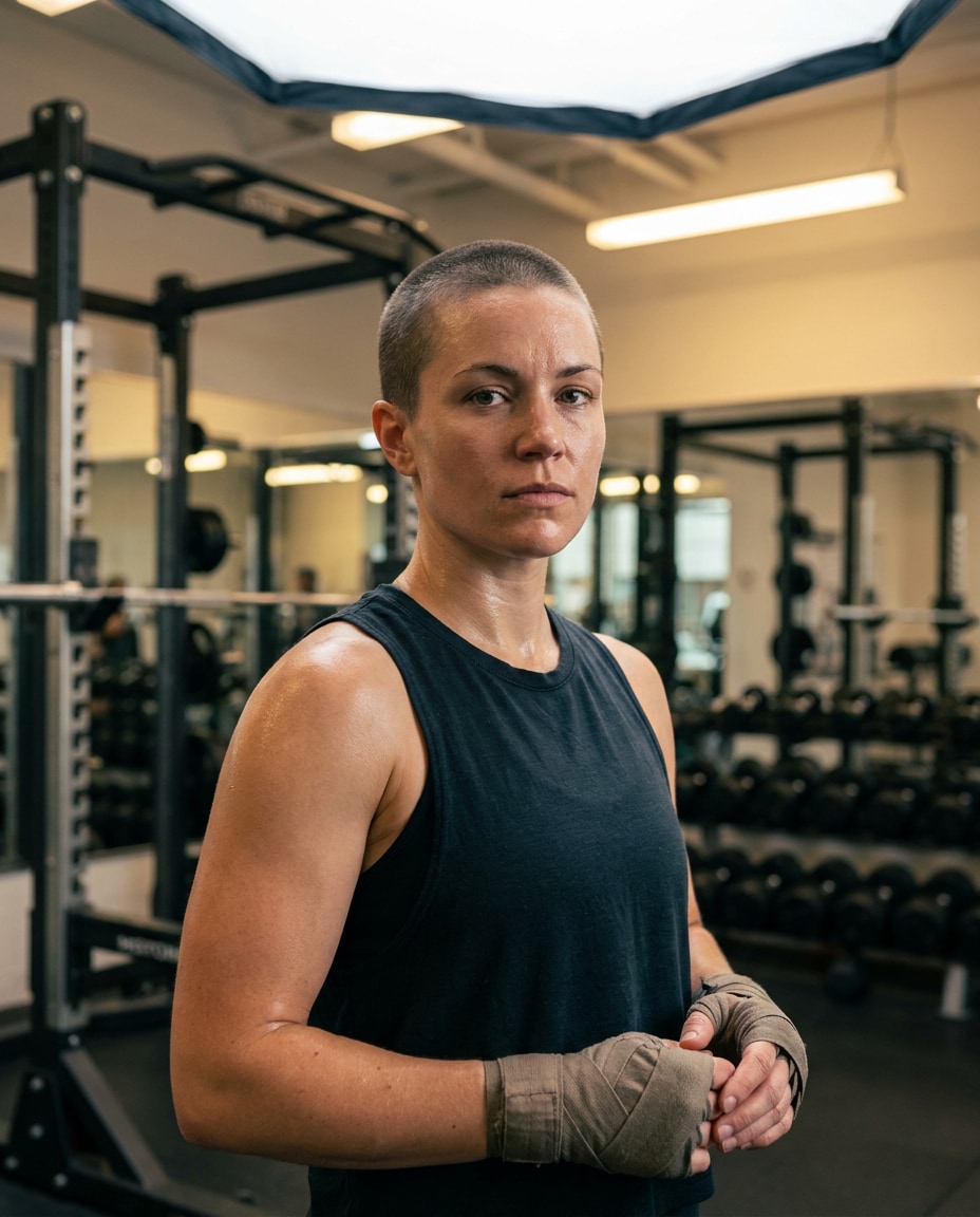 athletic gym portrait photo