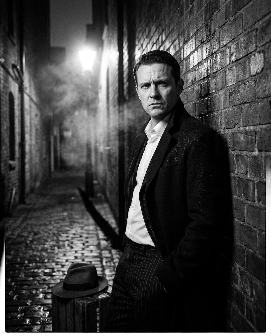 noir alley portrait photo