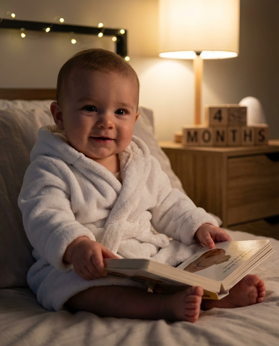 candlelit bedtime story photo