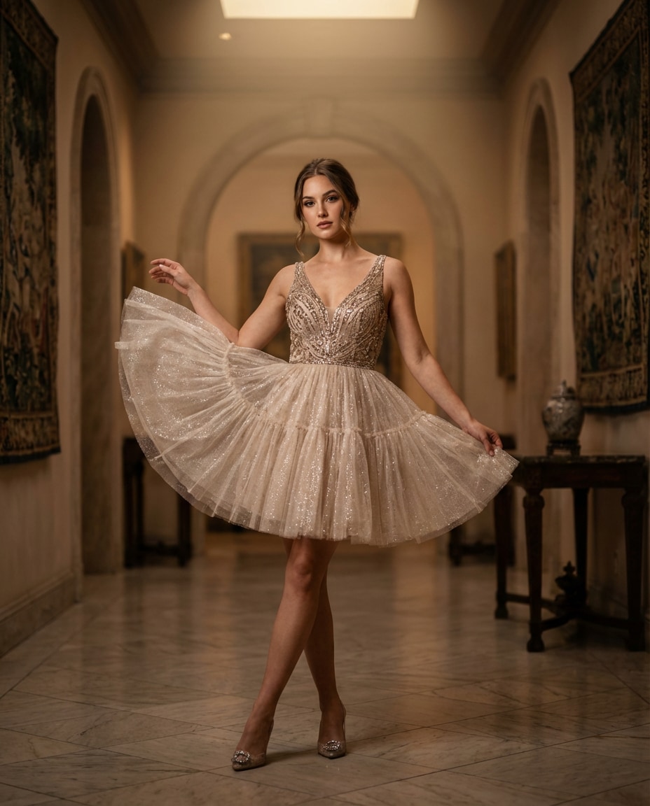 sparkly tulle drama photo