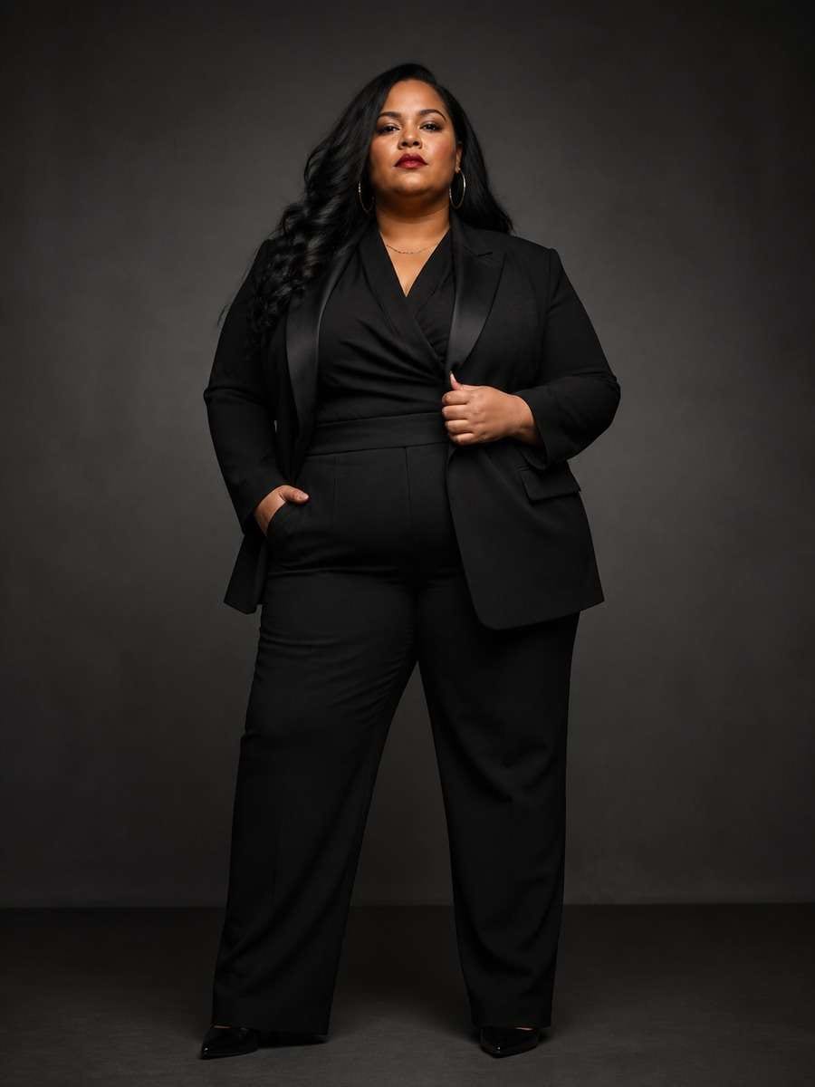 Black Outfit Power Portrait photo