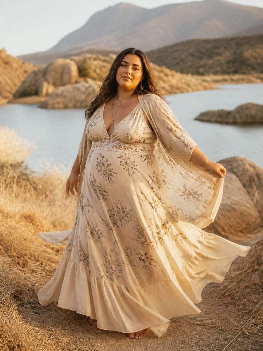 Boho Outdoor Portrait photo