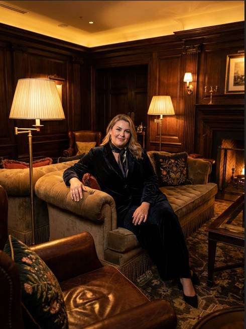 Luxury Lounge Fashion Portrait photo