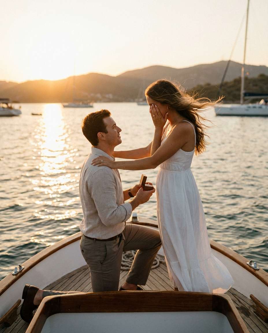 sunset boat photo