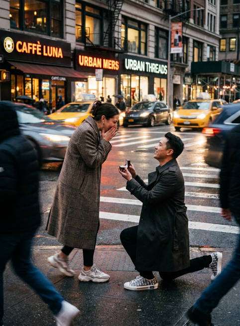 city crosswalk surprise photo