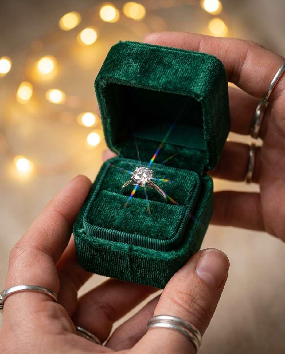 ring box closeup photo