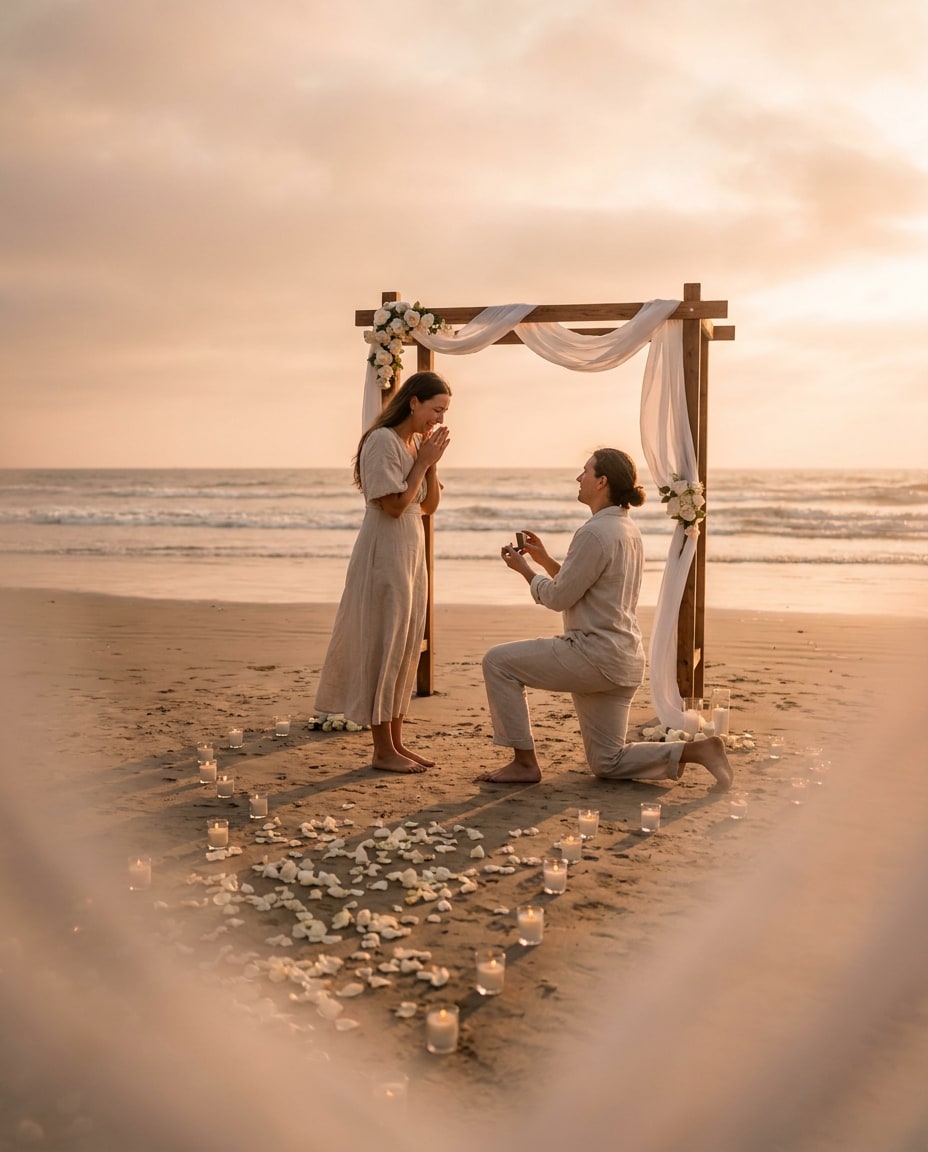 beach candle path photo