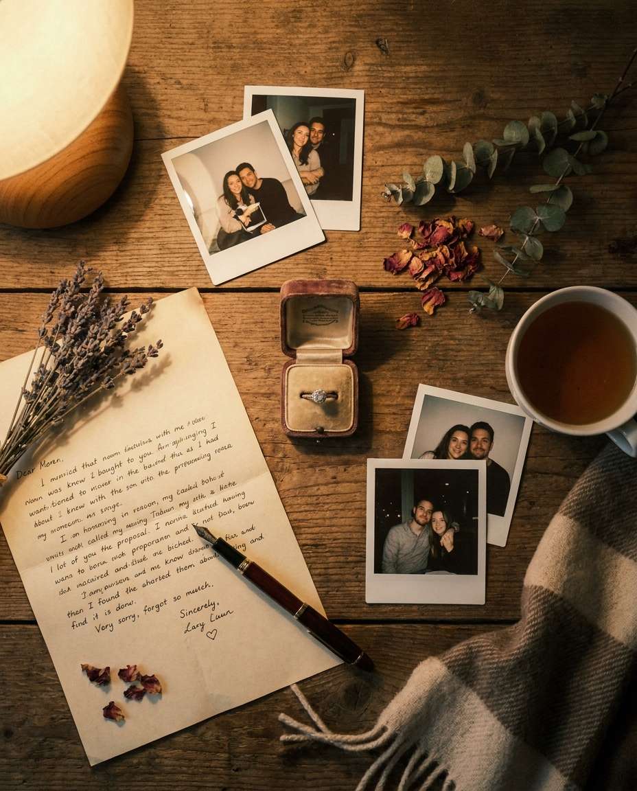 polaroid memory table photo