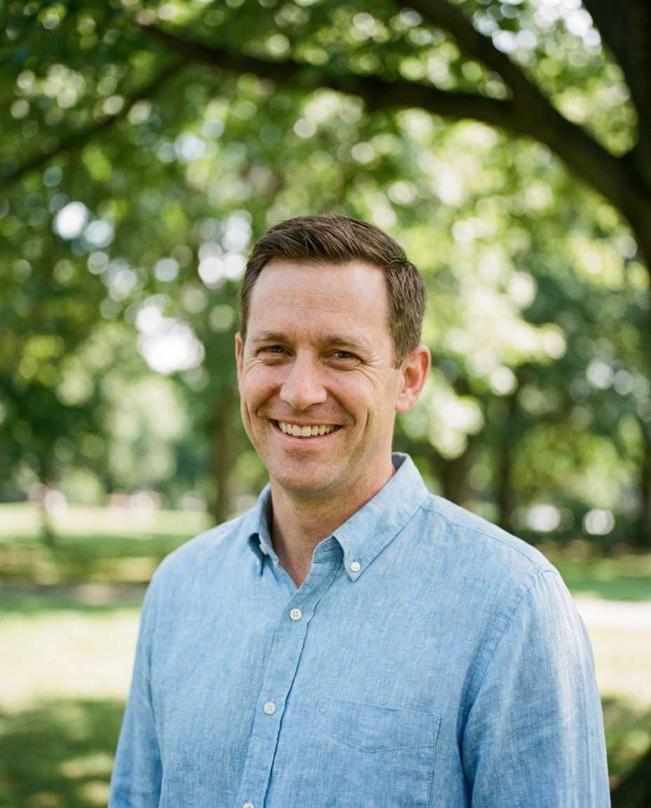 bright outdoor headshot photo