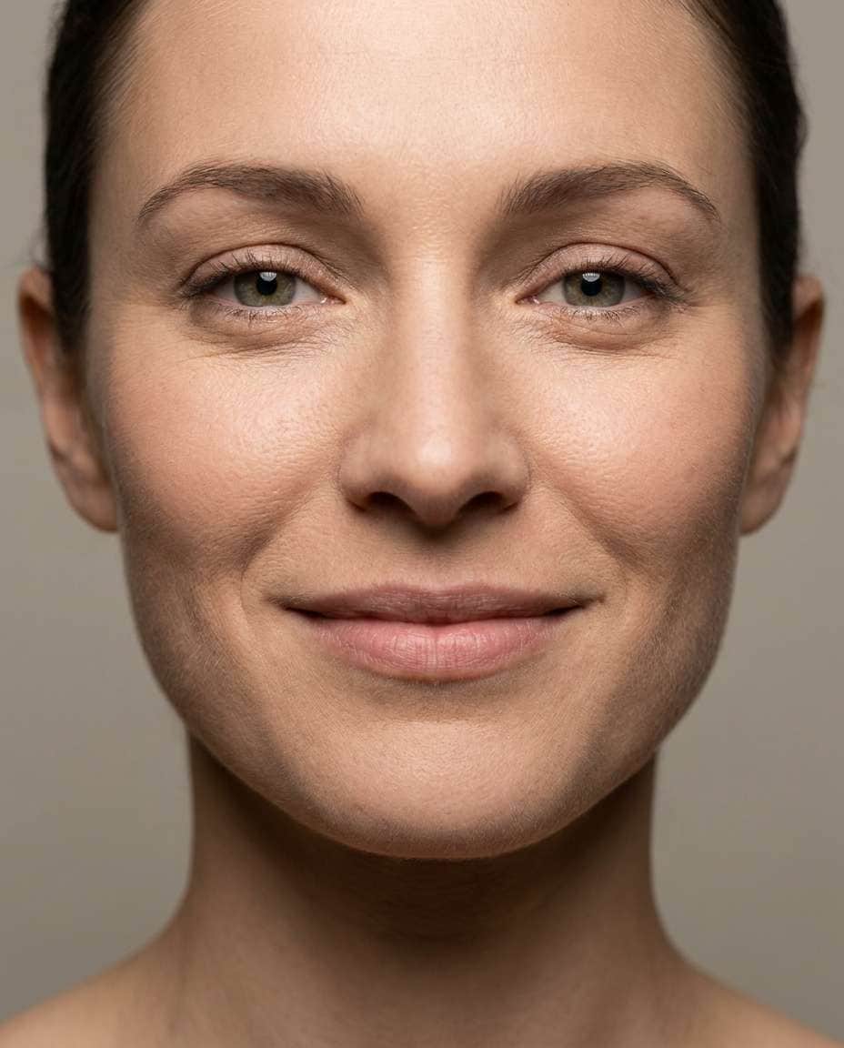 soft smile closeup photo