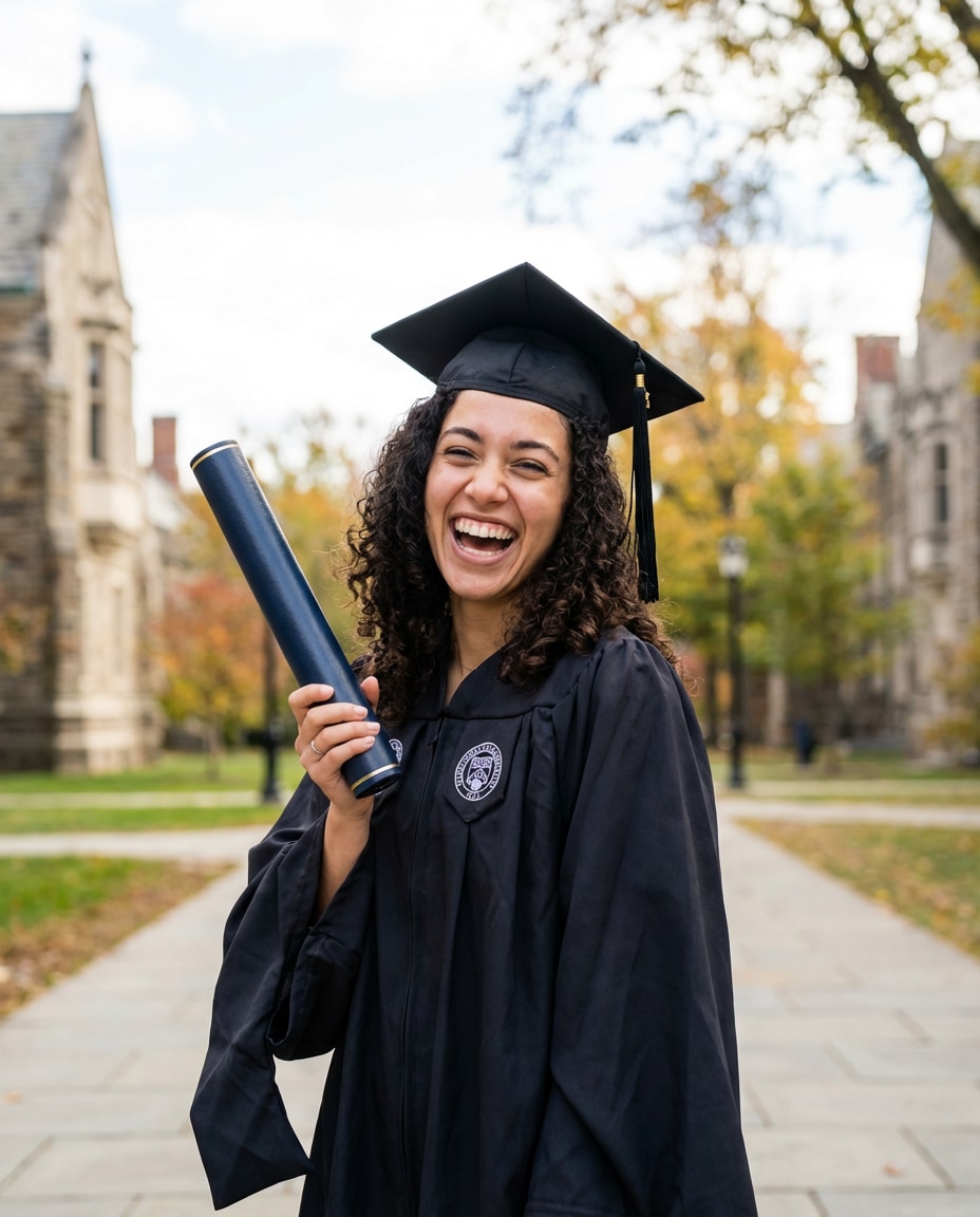graduation smile shot photo