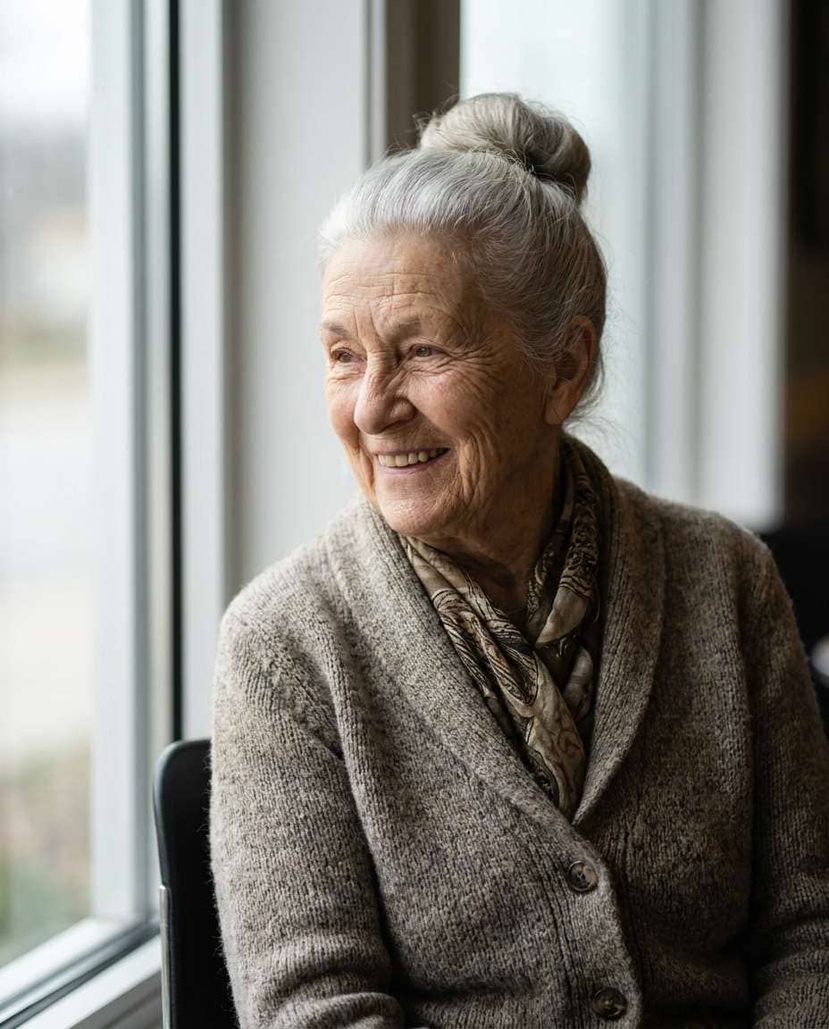 senior warm expression photo