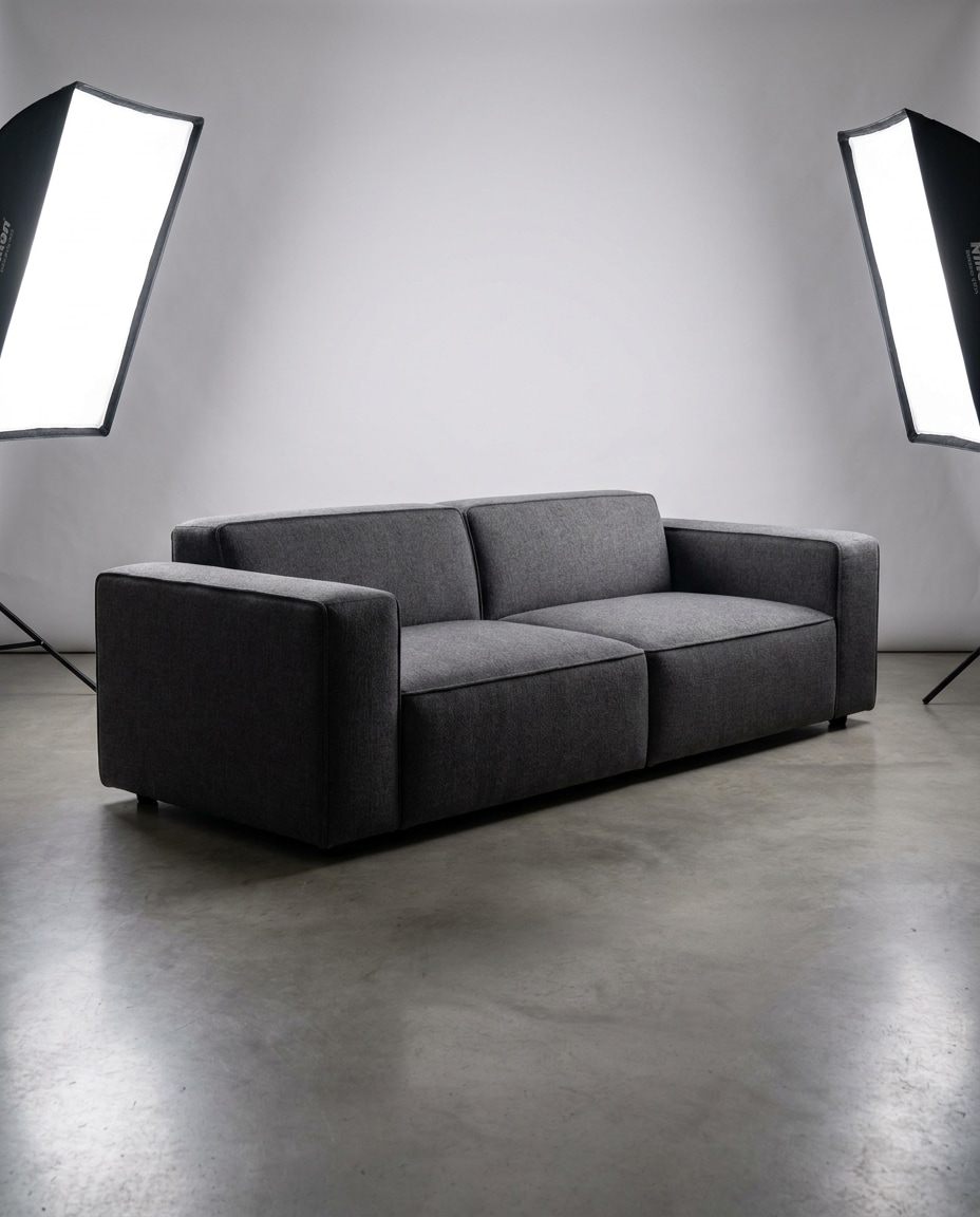minimal studio gray photo