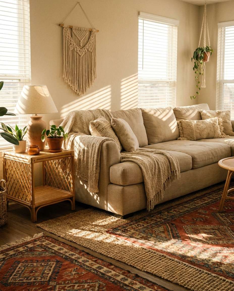 rattan boho styling photo