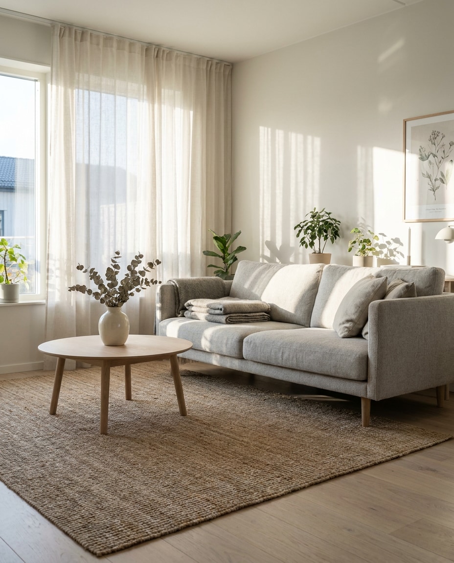 scandinavian living room photo