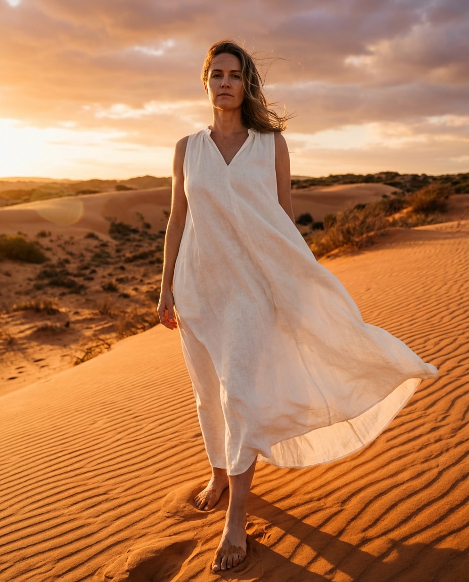 sunset sand dunes photo