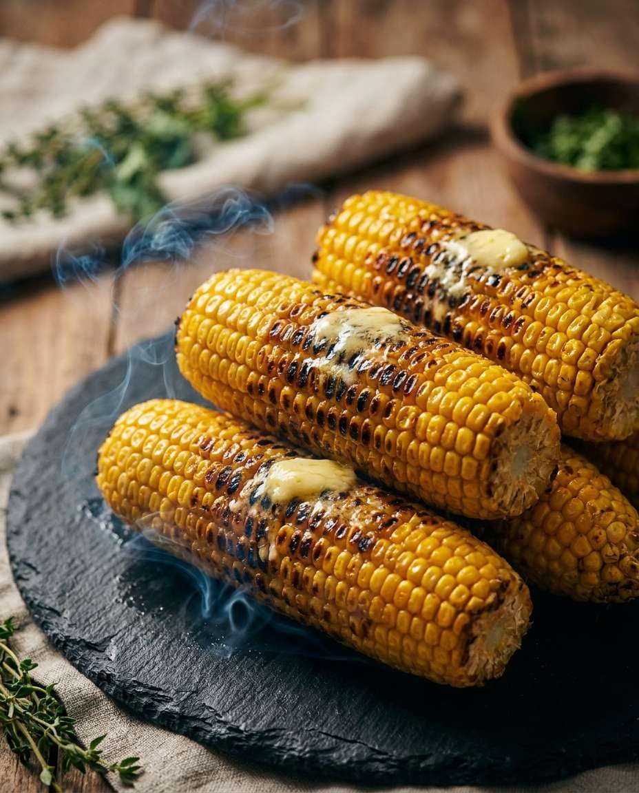 grilled corn char photo