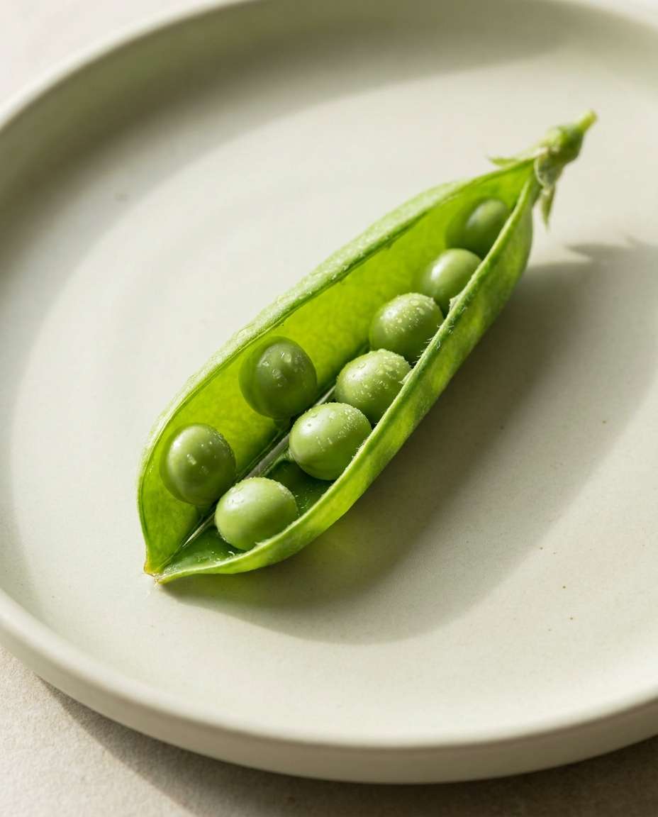 peas pod detail photo