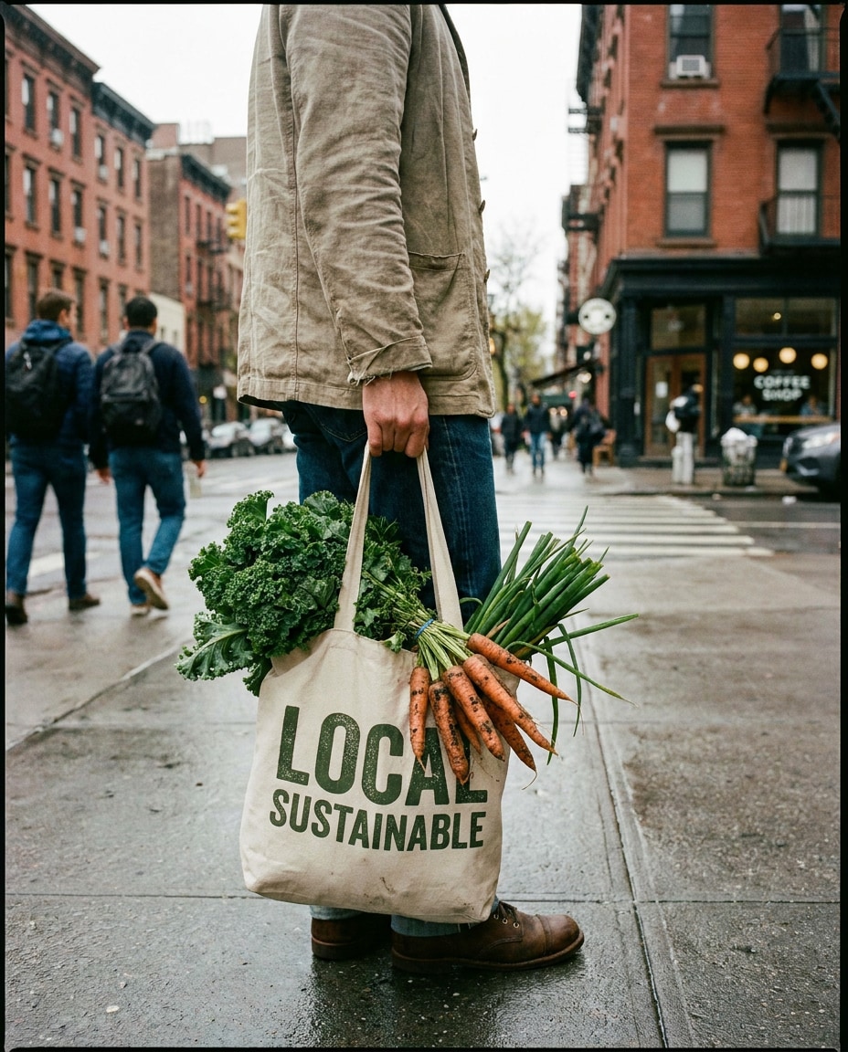 city grocery tote photo