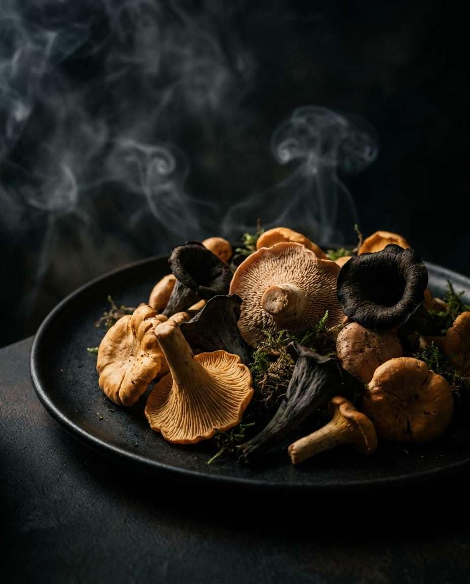 moody mushrooms noir photo