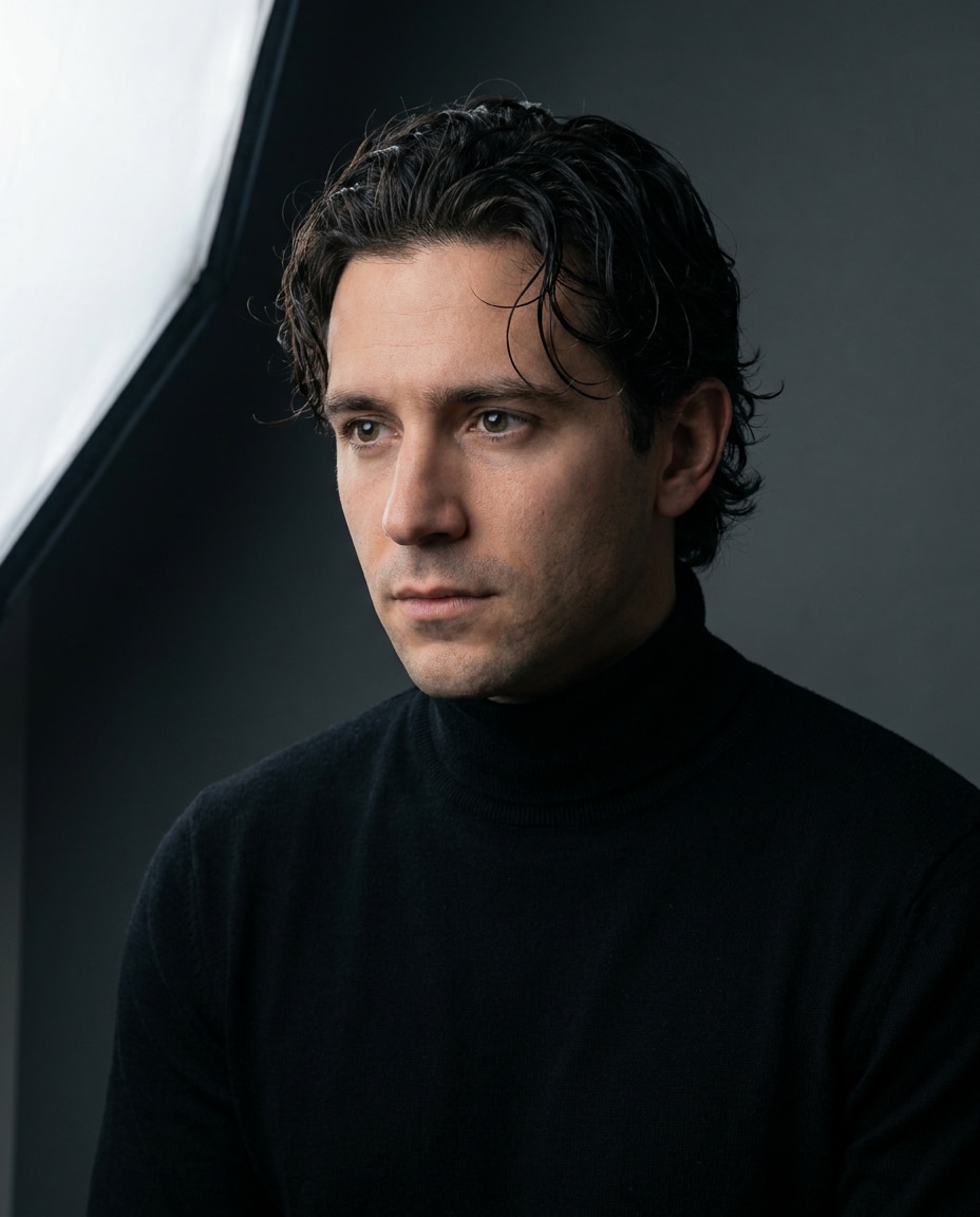 moody studio beauty photo