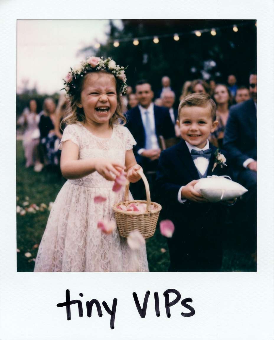 flower girl giggles photo