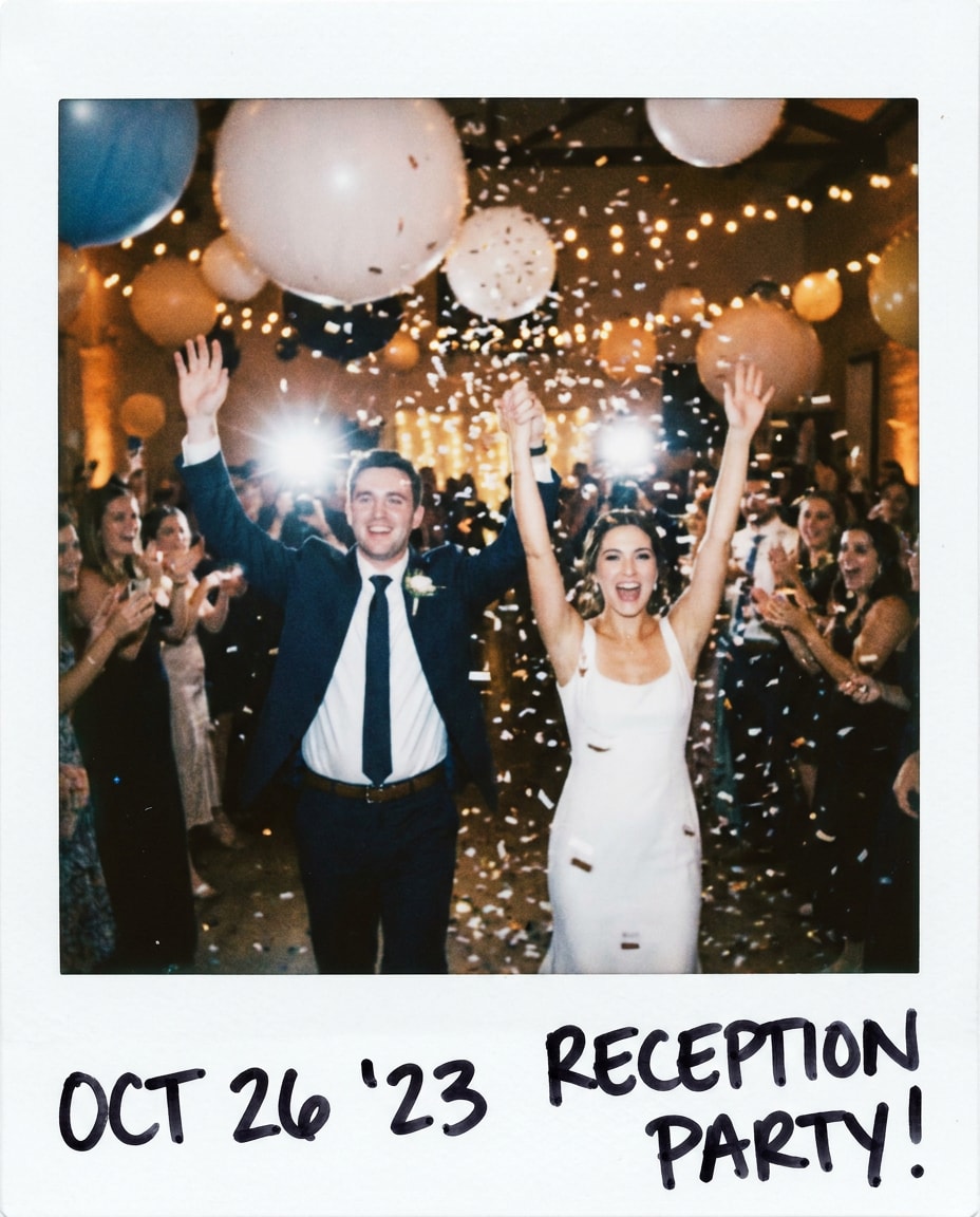 reception entrance pop photo