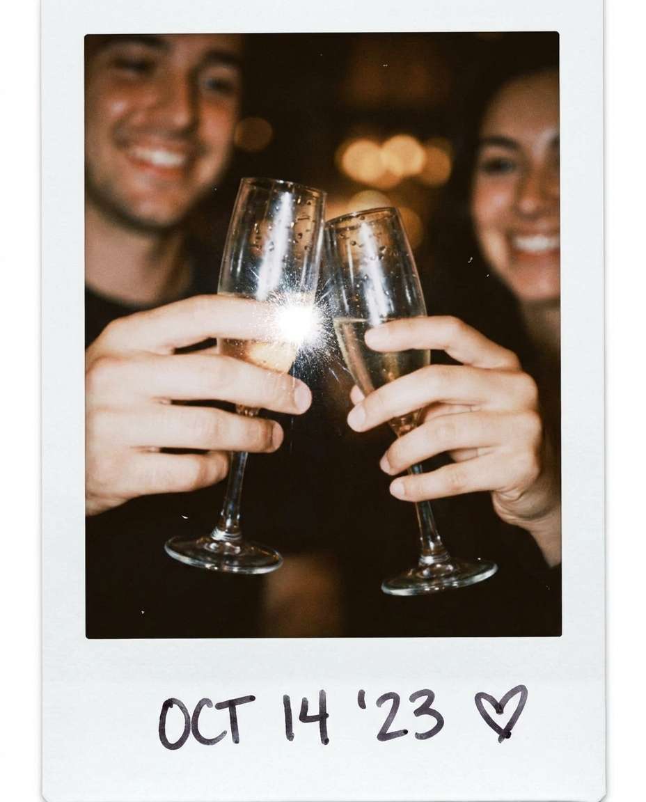 champagne clink close photo