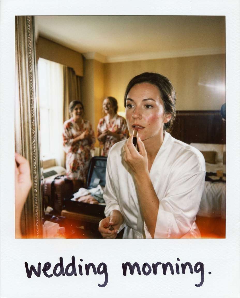 bridal mirror moment photo