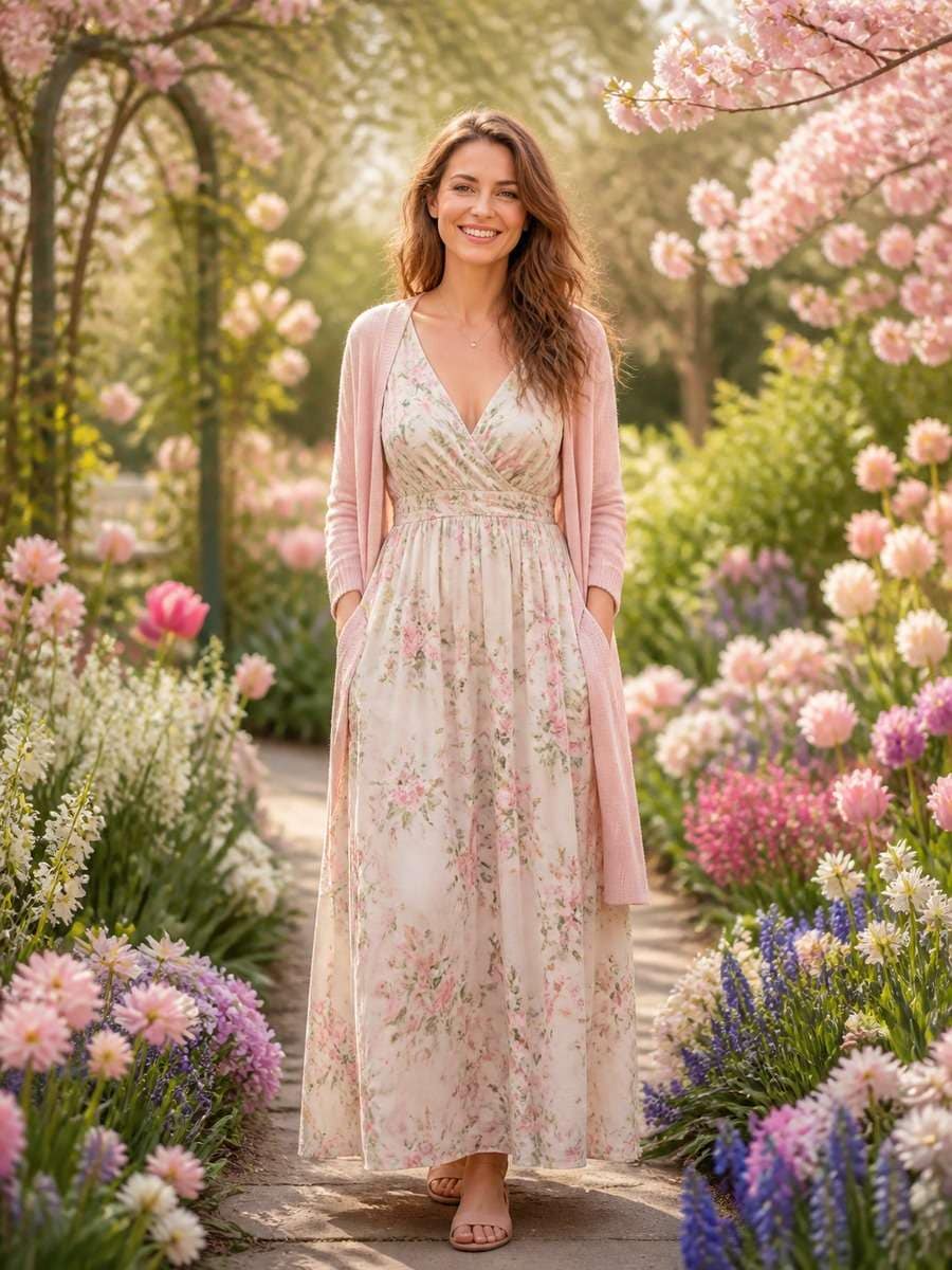 Spring Floral Portrait photo