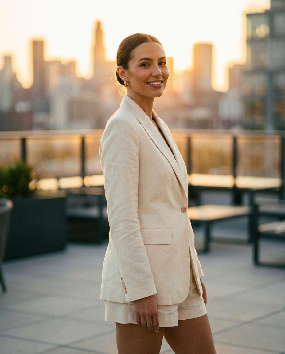 rooftop blazer coord photo