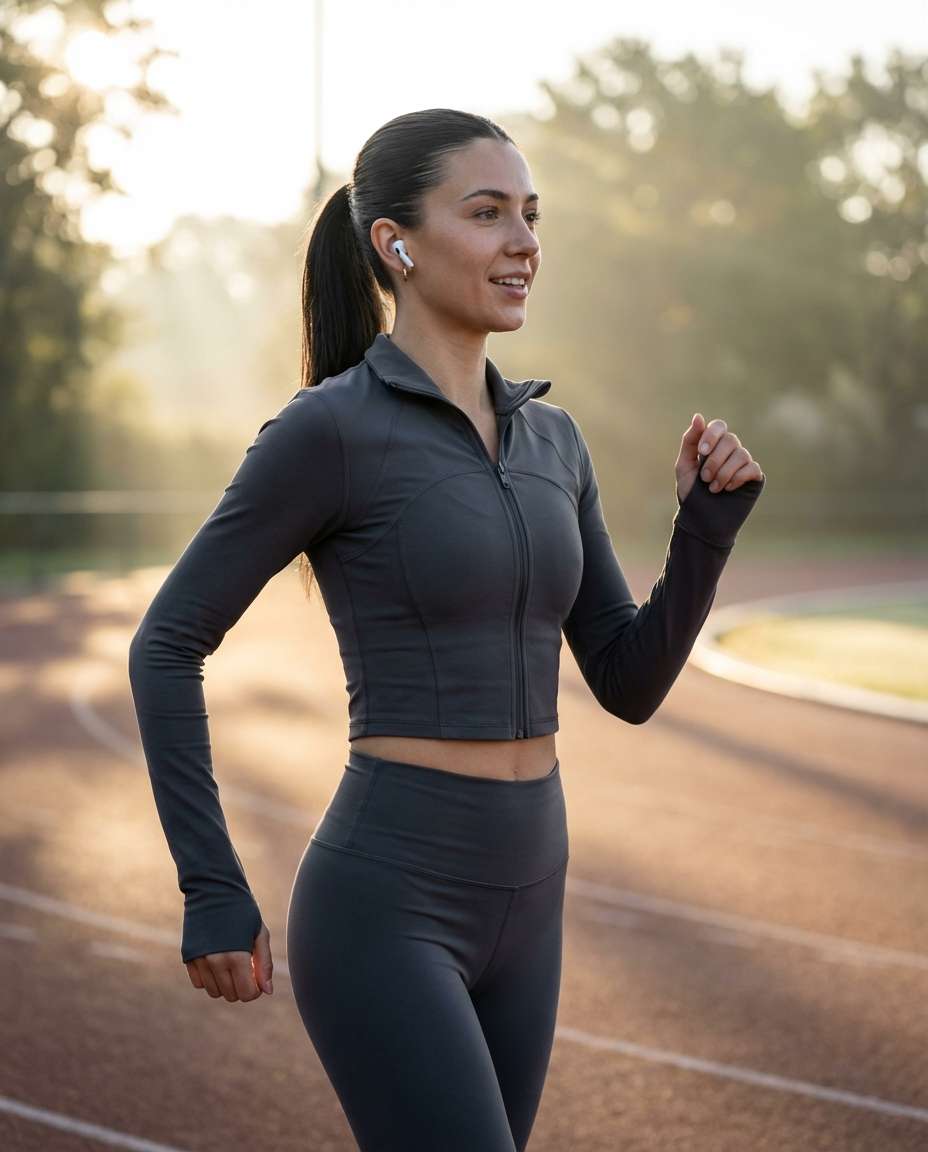 athleisure zip set photo