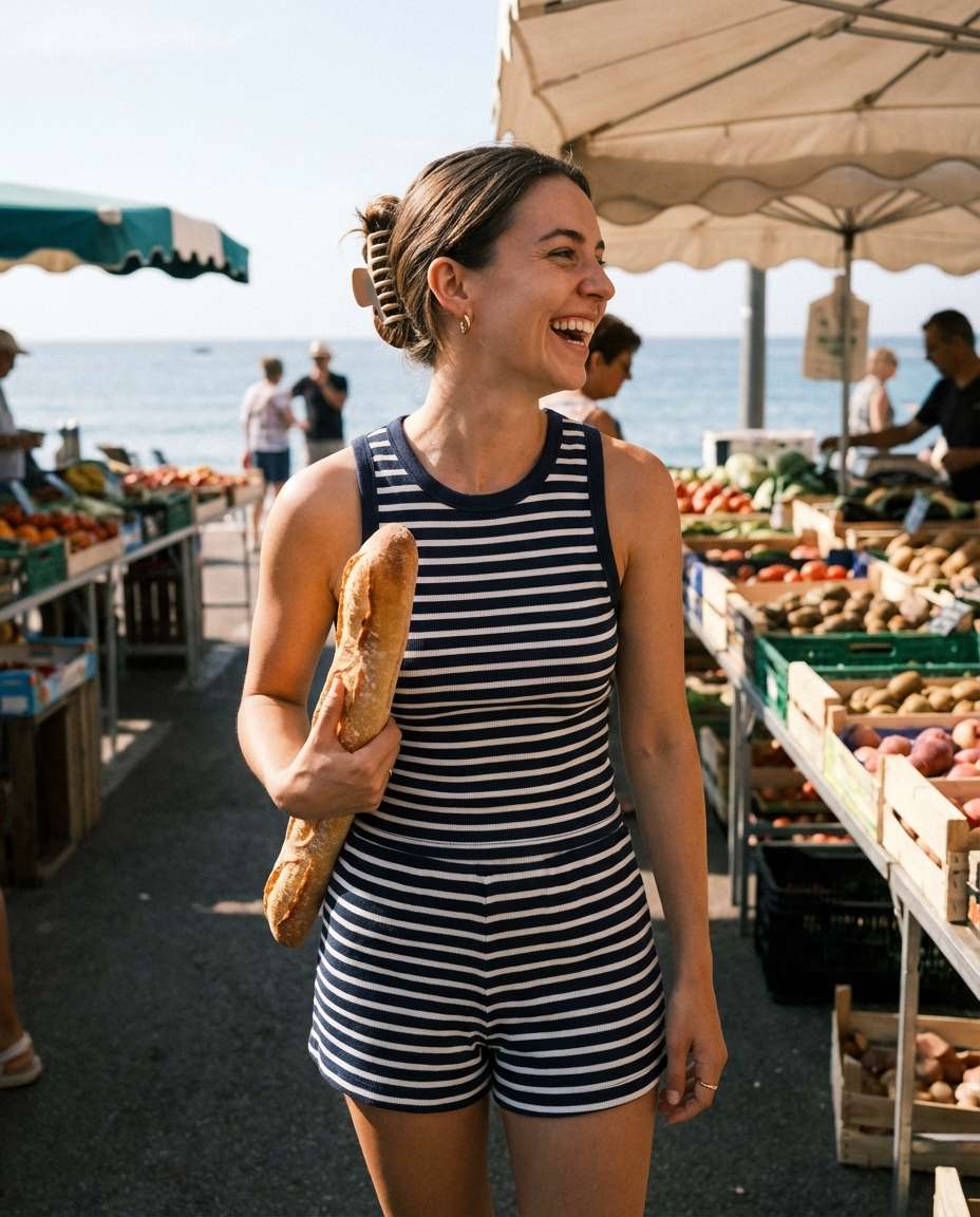 coastal striped set photo