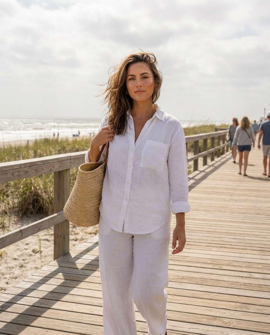 beach linen set photo