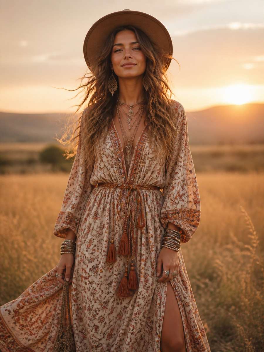 Boho Outdoor Portrait photo