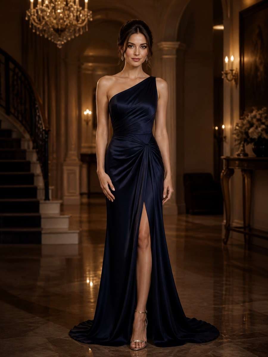 Elegant Evening Gown Portrait photo