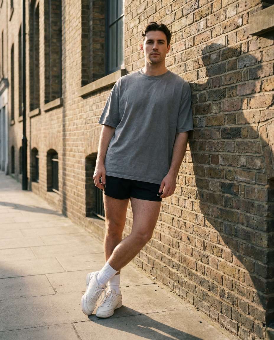 white socks street fit photo
