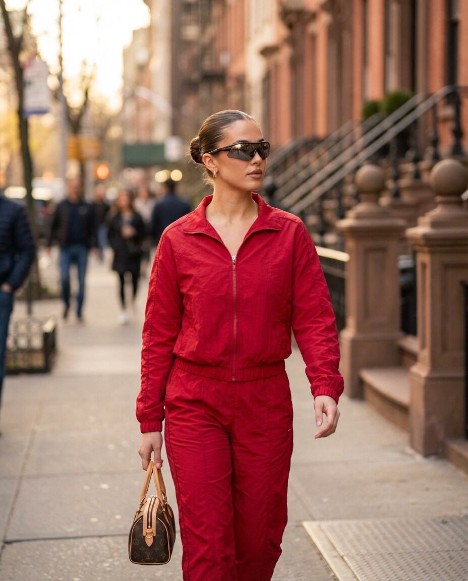 bright matching tracksuit photo