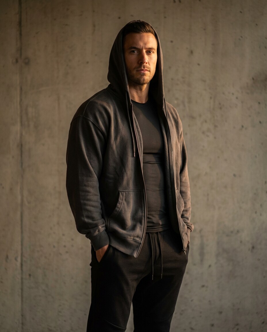 oversized hoodie layer photo