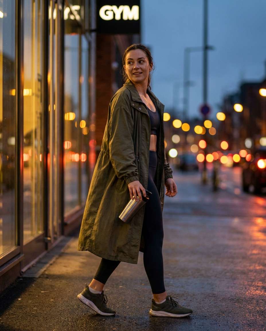 afterworkout layered photo