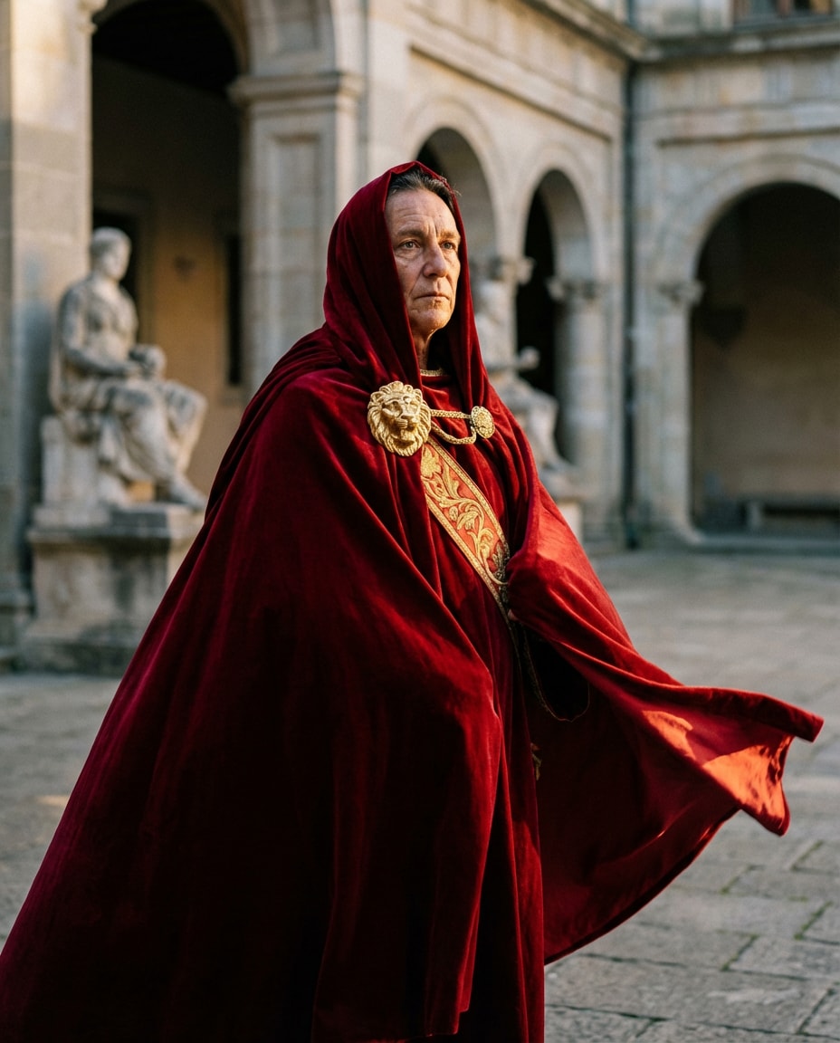 ceremonial cape outdoors photo