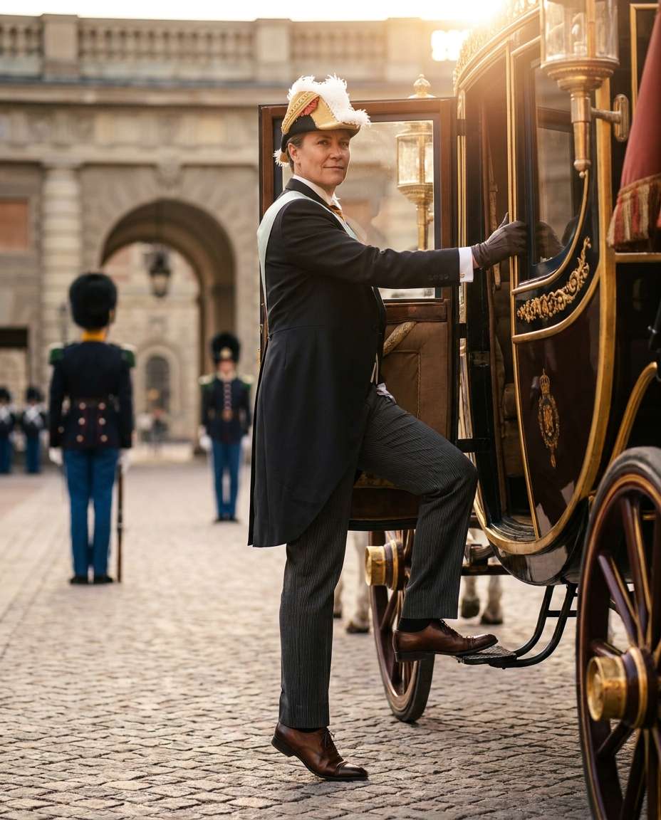 carriage arrival moment photo