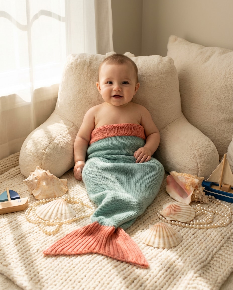 sitter milestone shells photo