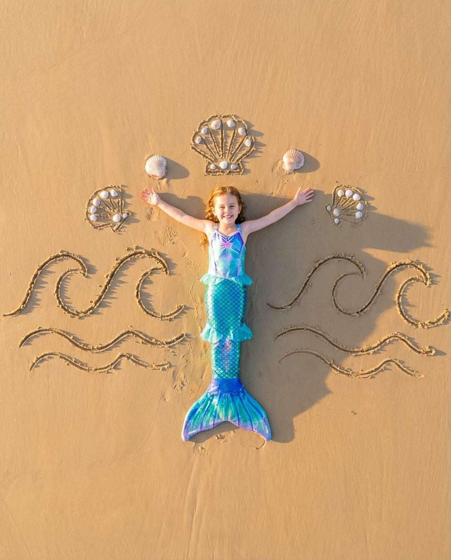 aerial sand drawing photo