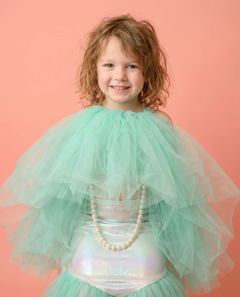 seafoam tulle skirt photo